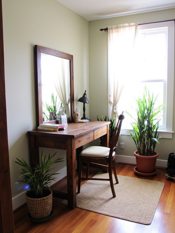 reflective mirrors enhance brightness