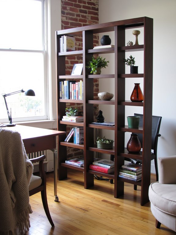 stylish functional bookshelf dividers