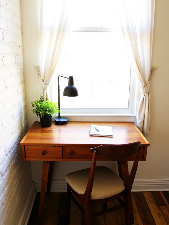 stylish functional compact desk