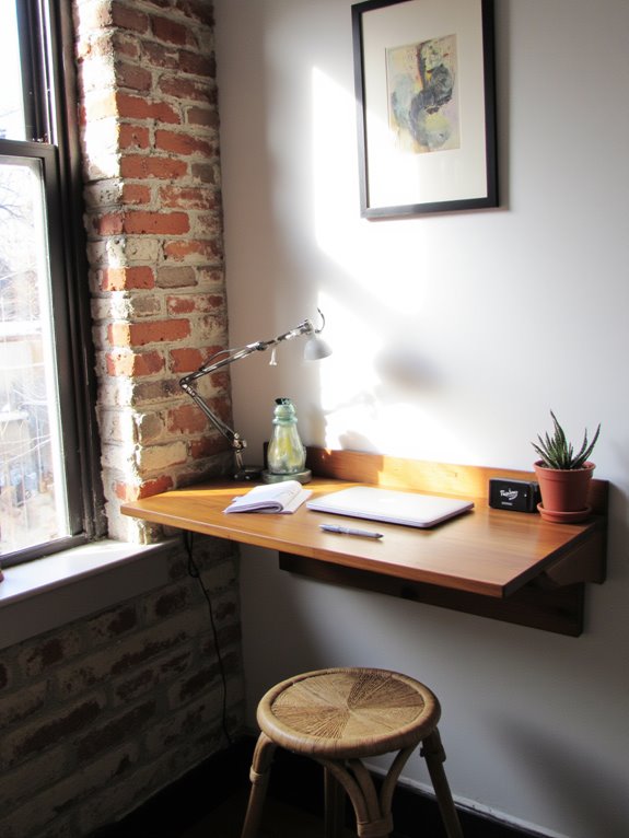 stylish space saving wall desks