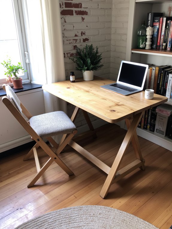 versatile folding desk solution