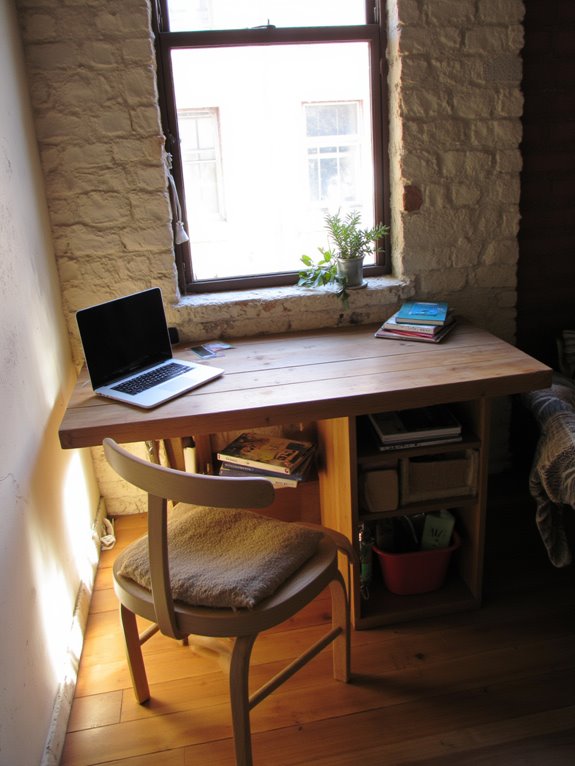 wall mounted desk space saver