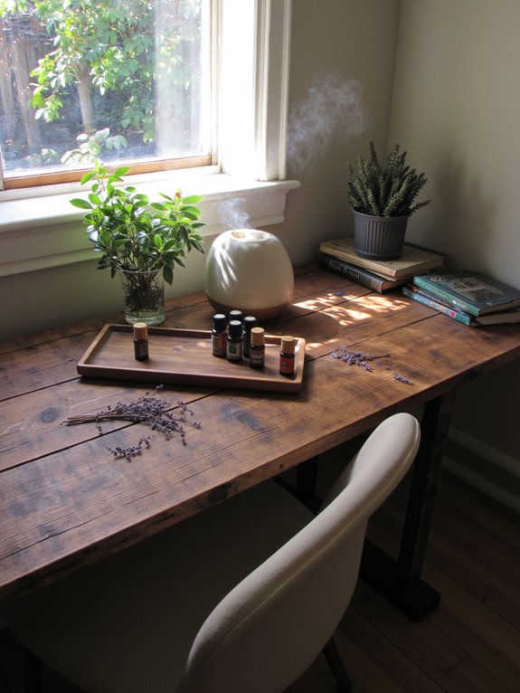 aromatherapy enhances workspace focus