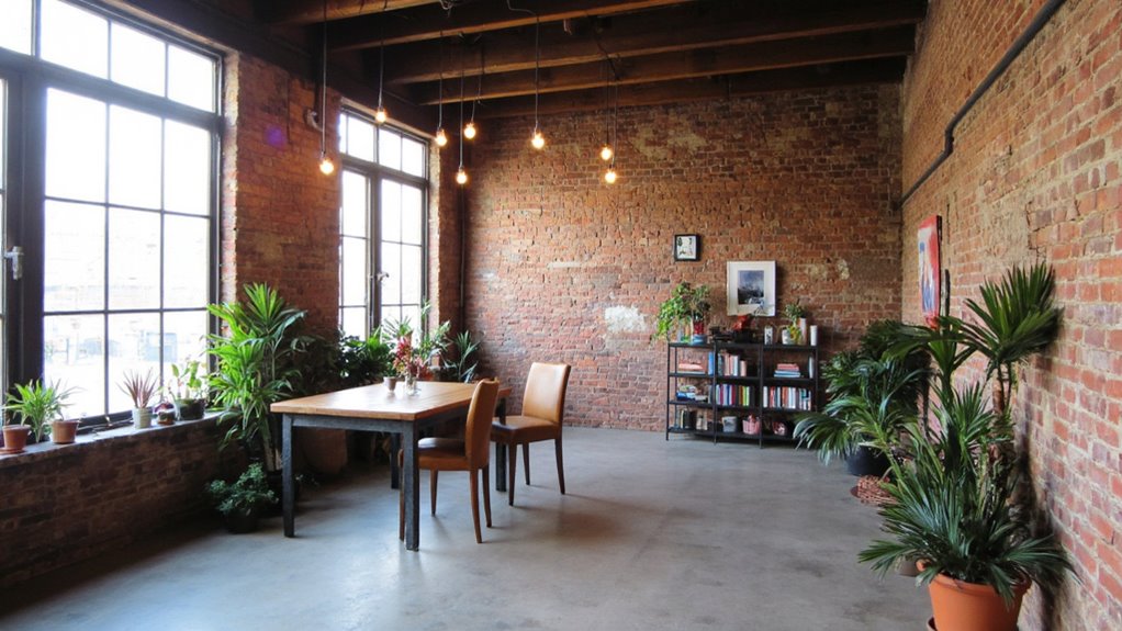 chic industrial office design