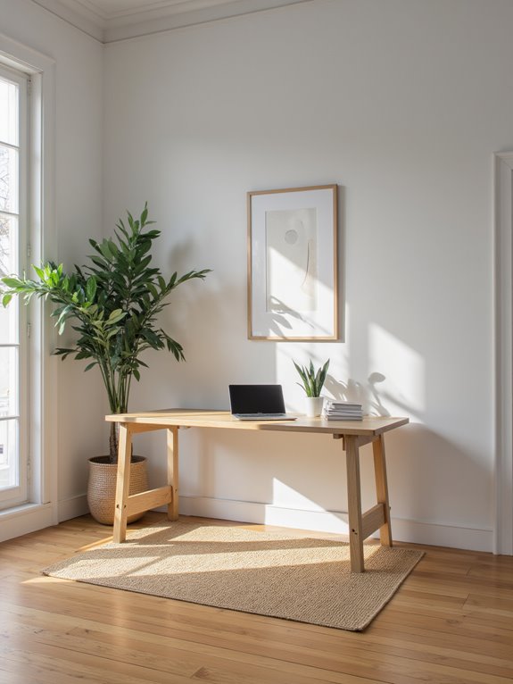 clean organized workspace enhances productivity