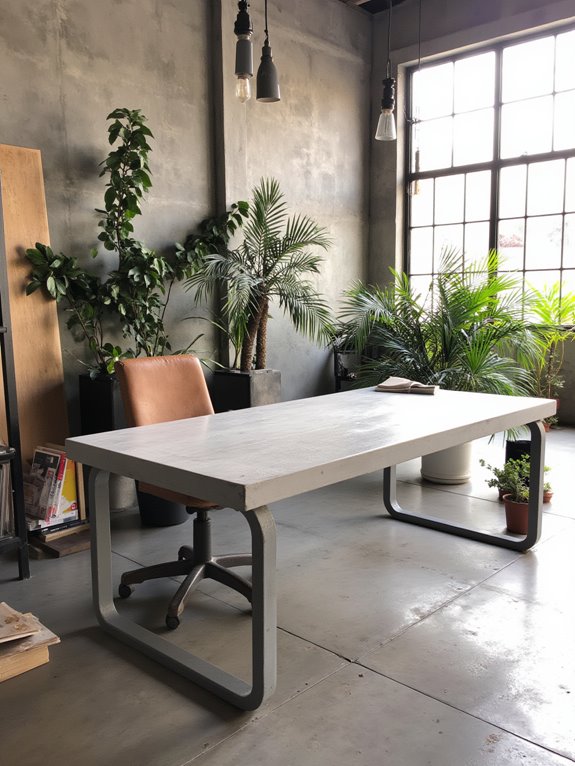 concrete enhances industrial design