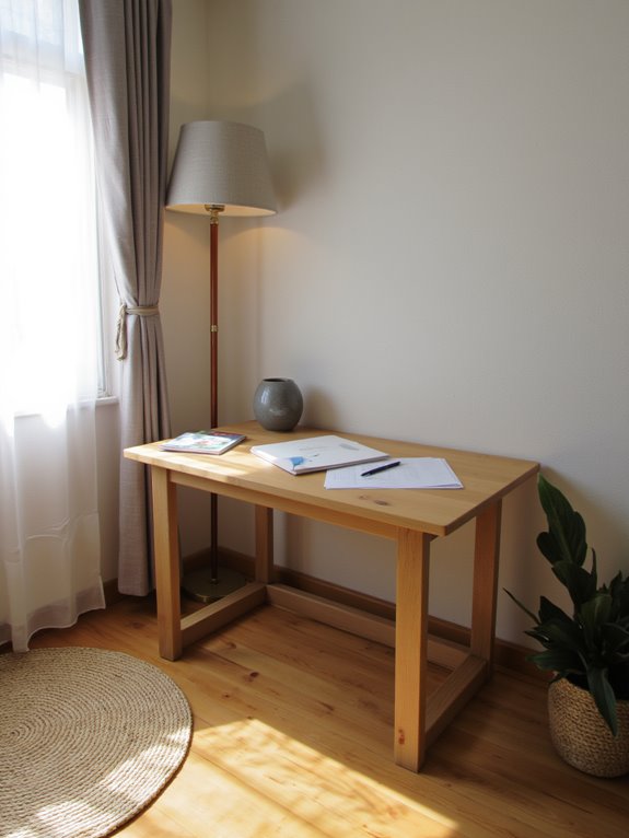 cozy ambient workspace lighting