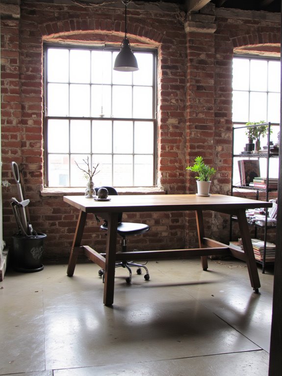 cozy industrial office design