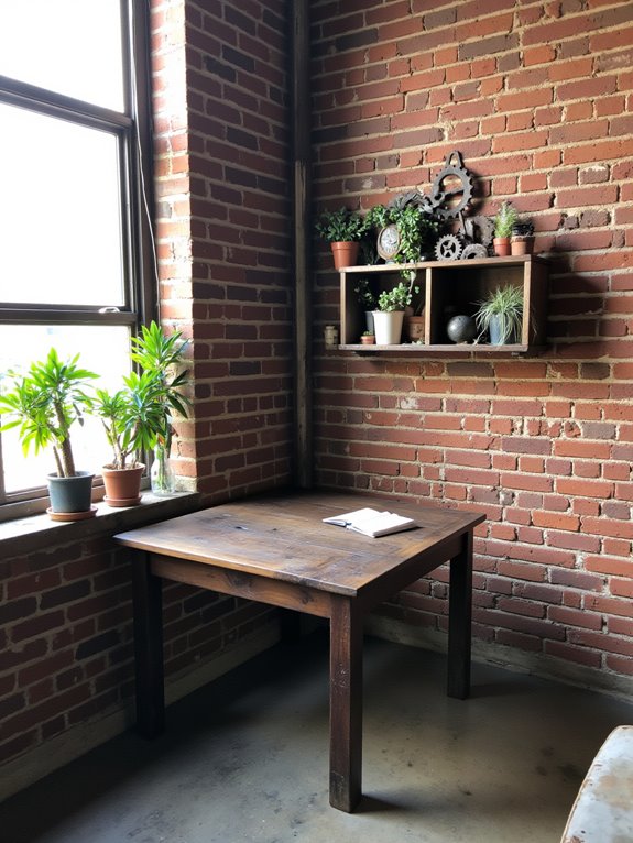 cozy inviting industrial atmosphere