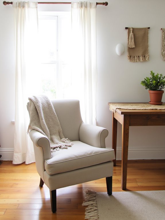 cozy natural textile elements