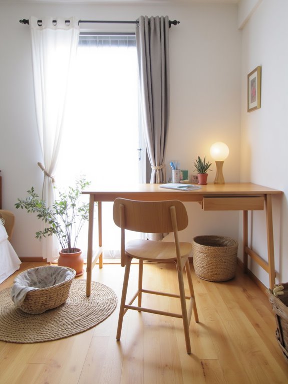 decluttered workspace for productivity