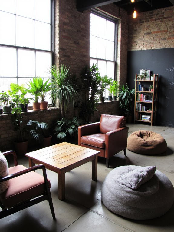 designated breakout areas enhance creativity