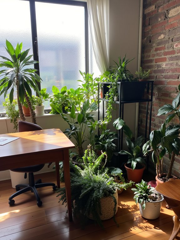 enhance office with plants