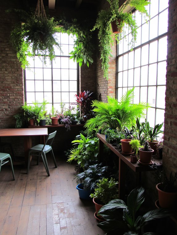 enhance workspace with plants