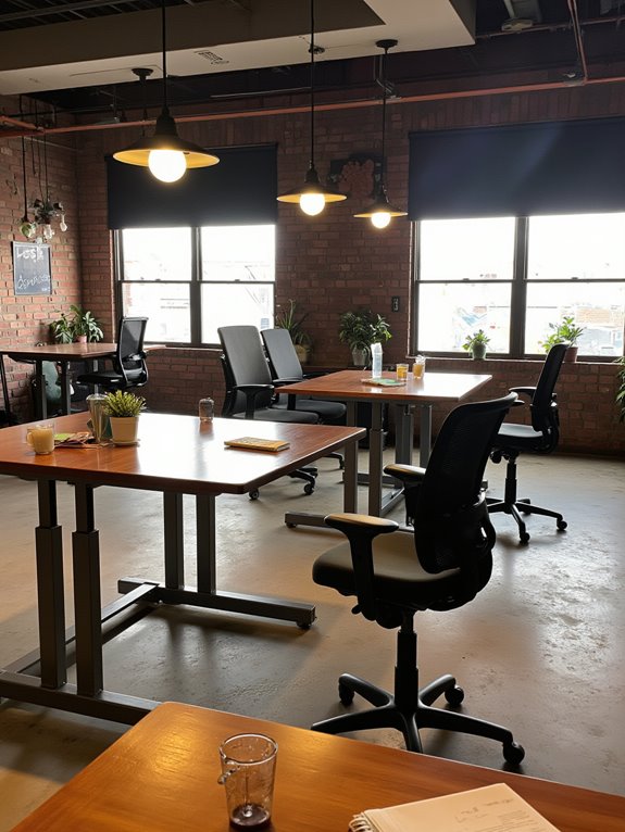 ergonomic workspace enhances productivity