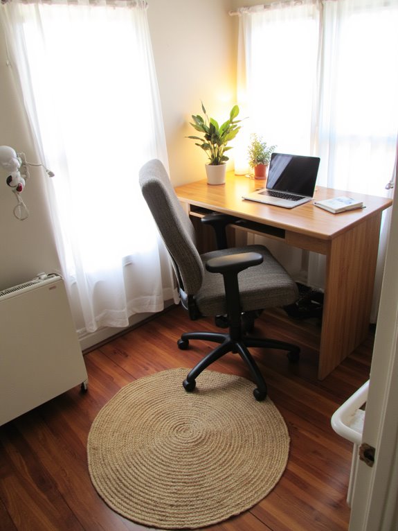 ergonomic workspace for productivity
