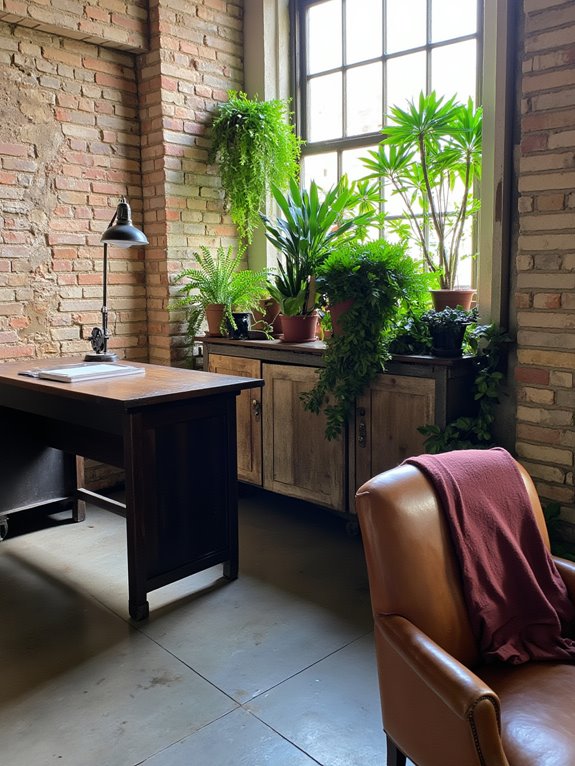 greenery enhances industrial spaces