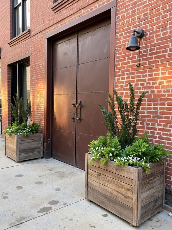 industrial entrance design elements