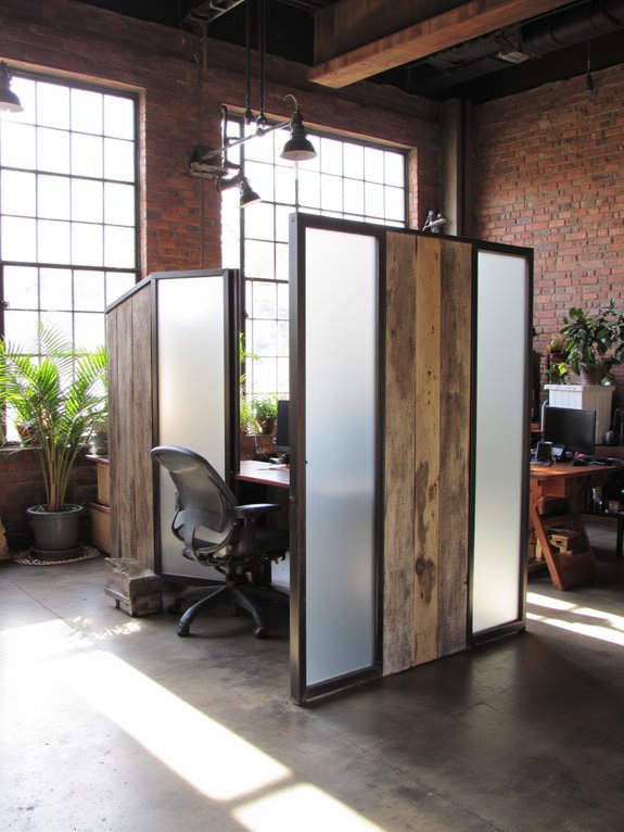 industrial metal wood dividers