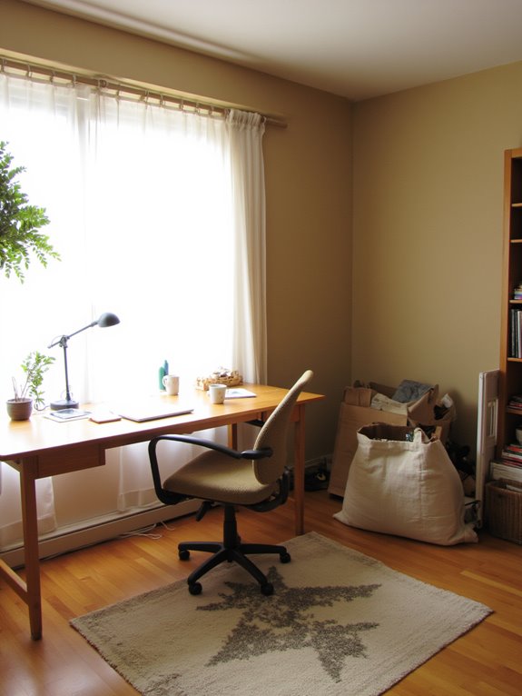 japandi office minimalism warmth