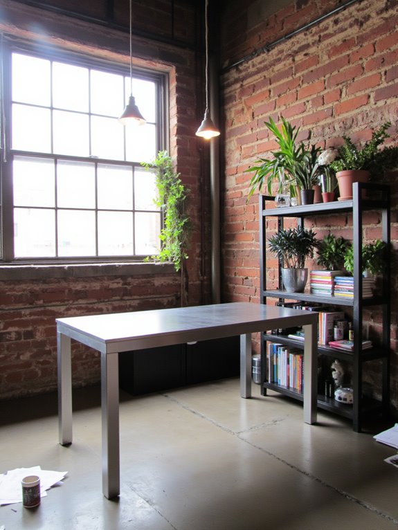 metal accents enhance design