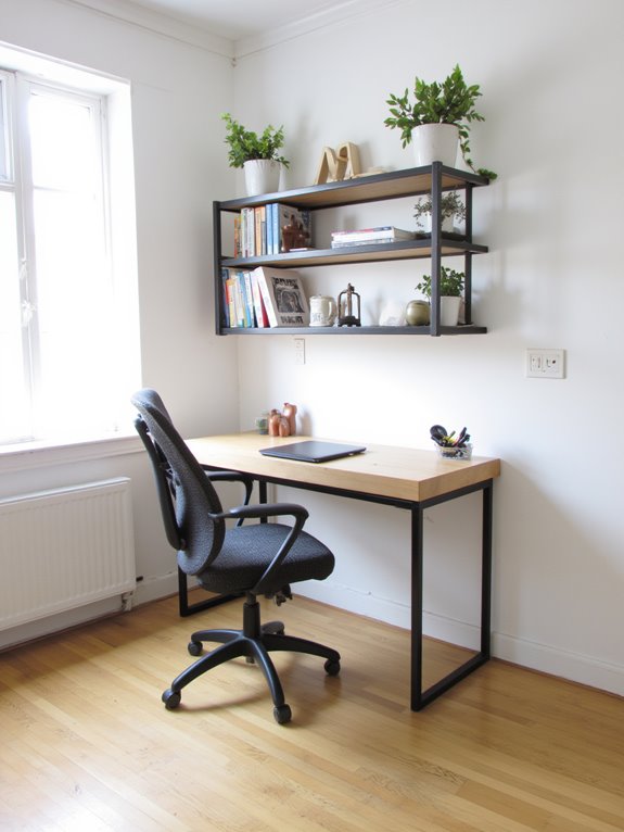 open shelving enhances productivity