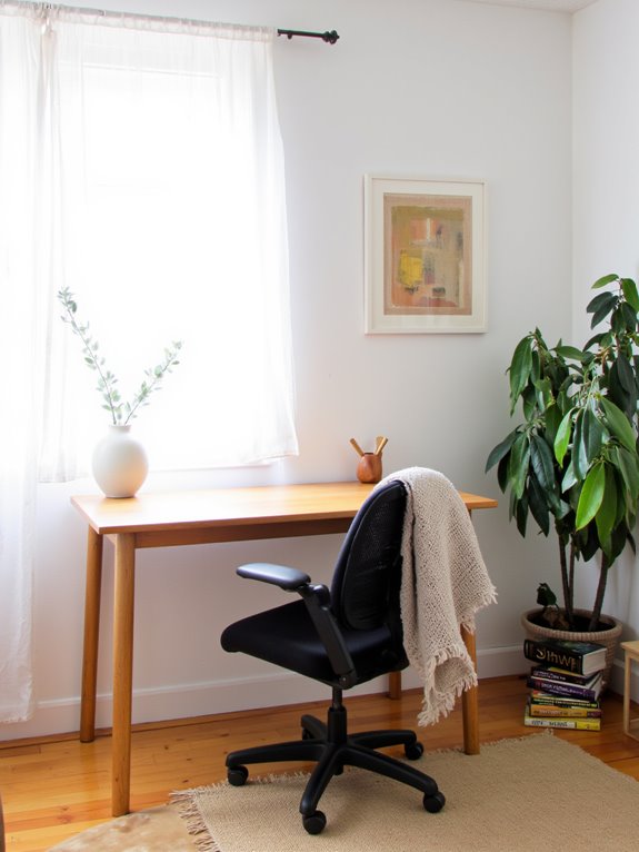 personalized decor enhances workspace