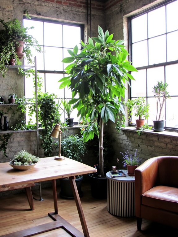 plants enhance office atmosphere