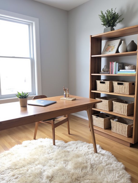 purposeful storage enhances workspace