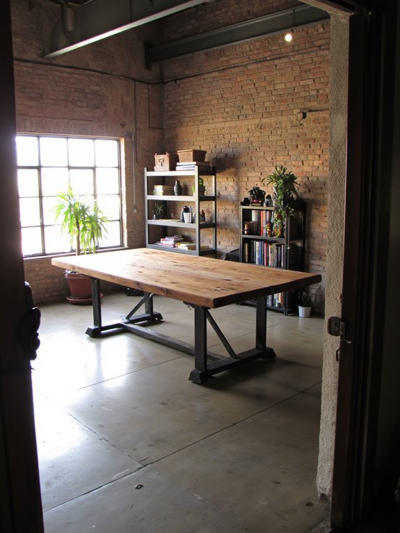 raw materials enhance office interiors