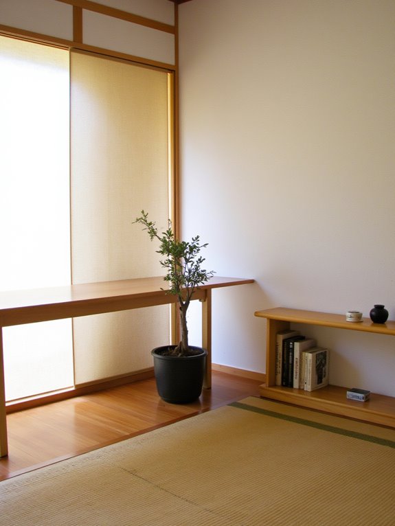 serene functional workspace design