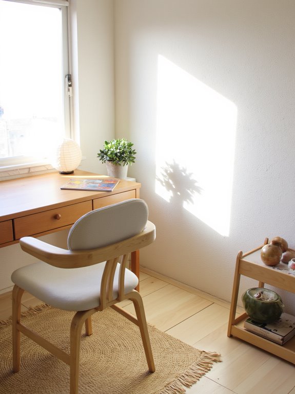 serene workspace with simplicity