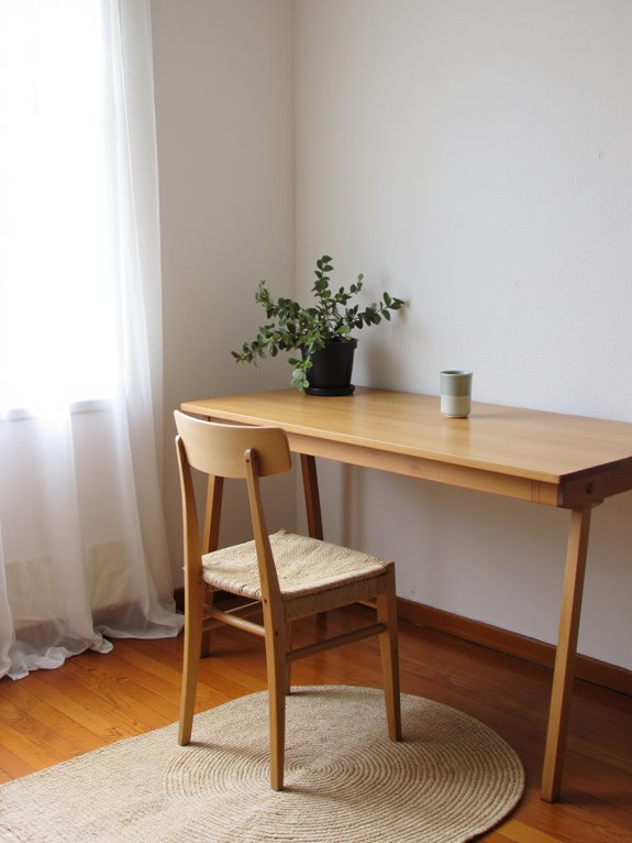 sleek functional open workspace