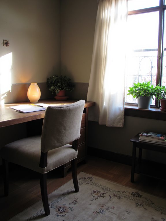 soft lighting enhances ambiance