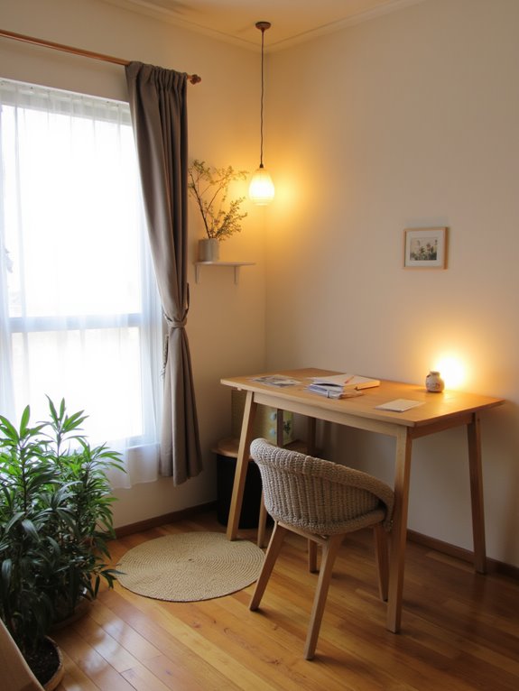 soft warm lighting setup