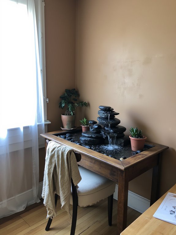 soothing water features enhance productivity