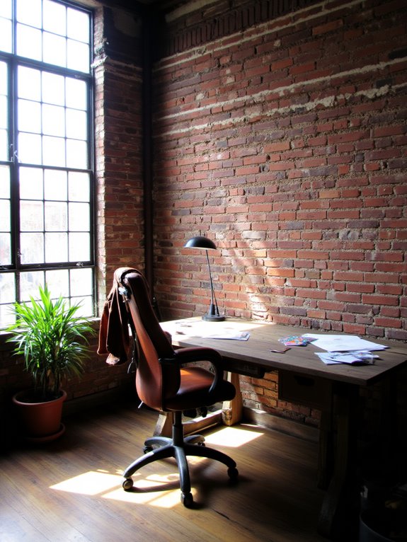 stylish inviting exposed brick