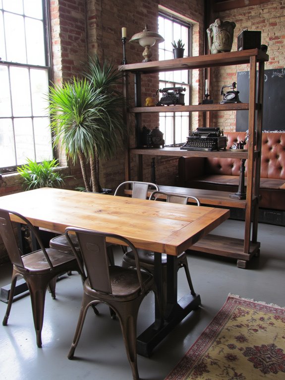 vintage charm in workspace