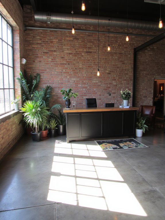 welcoming stylish reception area
