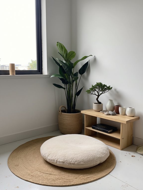 zen corner for meditation