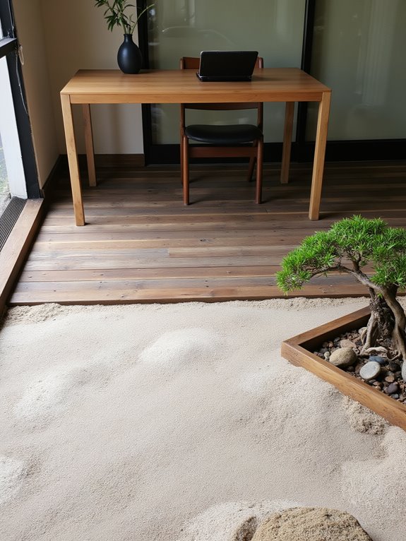 zen garden office inspiration